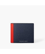 New Michael Kors Cooper Two-Tone Billfold Wallet with Coin Pouch Navy / Red - €47,39 EUR