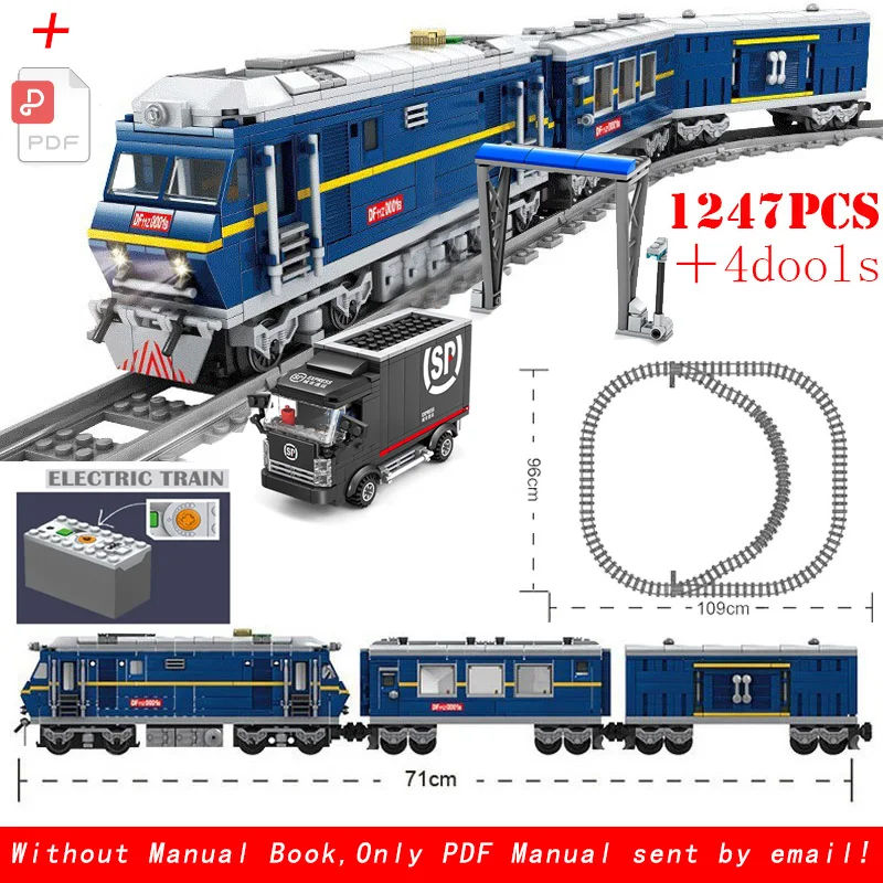 City Trains Switch Flexible Tracks Straight Curved Rails Crossing -Train... - $124.51