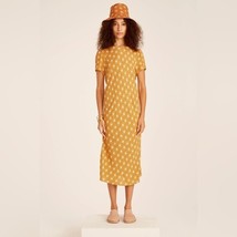 J.Crew Cupro-blend midi T-shirt dress in sunburst Size 12 - $34.64