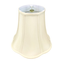 Royal Designs Bottom Scalloped Bell Lamp Shade in Eggshell, 6&quot; x 12&quot; x 10.25&quot; - £47.96 GBP