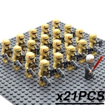 21pcs/set Palpatine Leader Shoretroopers Star Wars Attack of Clones Minifigures - £26.45 GBP