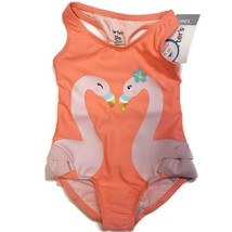 Baby Girl Carters Flamingo One-Piece Swimsuit Size 12M Beach Pool Fun 12... - $10.37