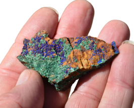 2-3&quot; AZURITE &amp; Malachite Crystal Copper Ore Mineral Specimens * Morocco - £3.92 GBP