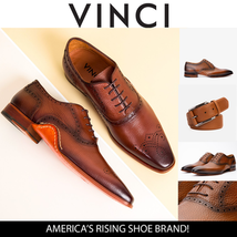 The Draco Handmade Tan Semi Brogue Oxford Men Shoe image 3