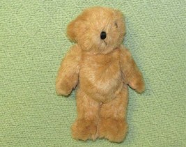 Tender Heart Treasures Jointed Teddy Plush Bear Tan 8.5&quot; Stuffed Animal Furry - £5.70 GBP