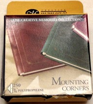 Creative Memories 3/4&quot; Polypropylene Photo Mounting Corners - NIP (250 c... - $15.95