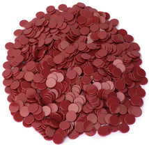 Solid Red Bingo Chips, 1000-pack - £31.99 GBP