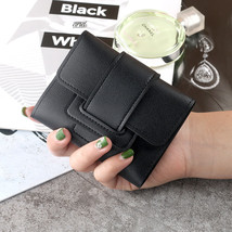 New  Purse Mini Women&#39;s Wallet Portable Short Small Fold Card Bag PU Leather Wom - £45.45 GBP