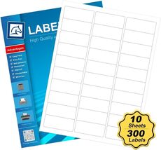 1&quot; x 2-5/8&quot; Blank Labels Address Shipping Address Label Laser/Inkjet  30... - $10.89