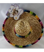 Rubies Pet Dog or Cat Halloween Sombrero Hat Costume Multicolor M/L - $18.04 CAD