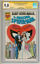 CGC SS 9.8 Amazing Spiderman Annual #21 SIGNED by John Romita Sr &amp; Wife ... - £3,210.91 GBP