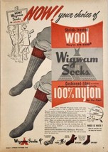 1949 Print Ad Wigwam Dupont 100% Nylon Hunt Socks Hand Knit Hosiery Sheboygan,WI - £14.53 GBP