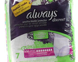 Always Discreet 7 Underwear S/M 115-190 LBS Sensitive Bladder Leaks Prot... - $17.99