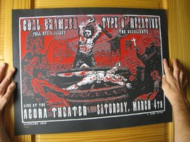 Type O Negative Coal Chamber Poster Concert &#39;03 Signed - £369.60 GBP