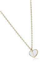 Heritage Enamel Heart Mini Pendant White - £183.64 GBP