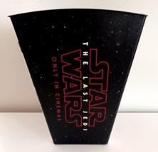 Star Wars The Last Jedi Movie Theater Promo Plastic Popcorn Bucket 9” - £12.44 GBP