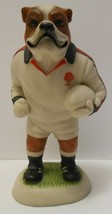 Robert Harrop Vtg British Bulldog Rugby Dog Statue Country Companions England - £48.07 GBP