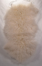 Genuine Lambskin Leather Rug Hide White 35&quot; x 25.5&quot; - £59.35 GBP