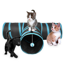 Pet Life 3-Way Kitting-Go-Seek Interactive Collapsible Passage Kitty Cat Tunnel - £20.43 GBP