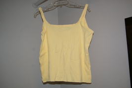 North Crest Cami Style Tank Top Shirt Womens Size XL Yellow - £5.49 GBP