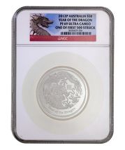 2012-P S$8 Australia Year of the Dragon NGC PF69 Ultra Cameo First 500 - $478.42