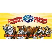 PLASTICVILLE RINGING BROTHERS BEAUTIFUL BIG CATS BILLBOARD SIGN INSERT C... - £4.78 GBP