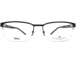 Chesterfield Eyeglasses Frames CH65XL 0003 Black Rectangular Half Rim 59... - $65.23