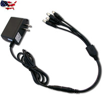 Effect Pedal Ac/Dc Power Adapter With 5 Way Daisy Chain Splitte Cable 9V... - £15.60 GBP