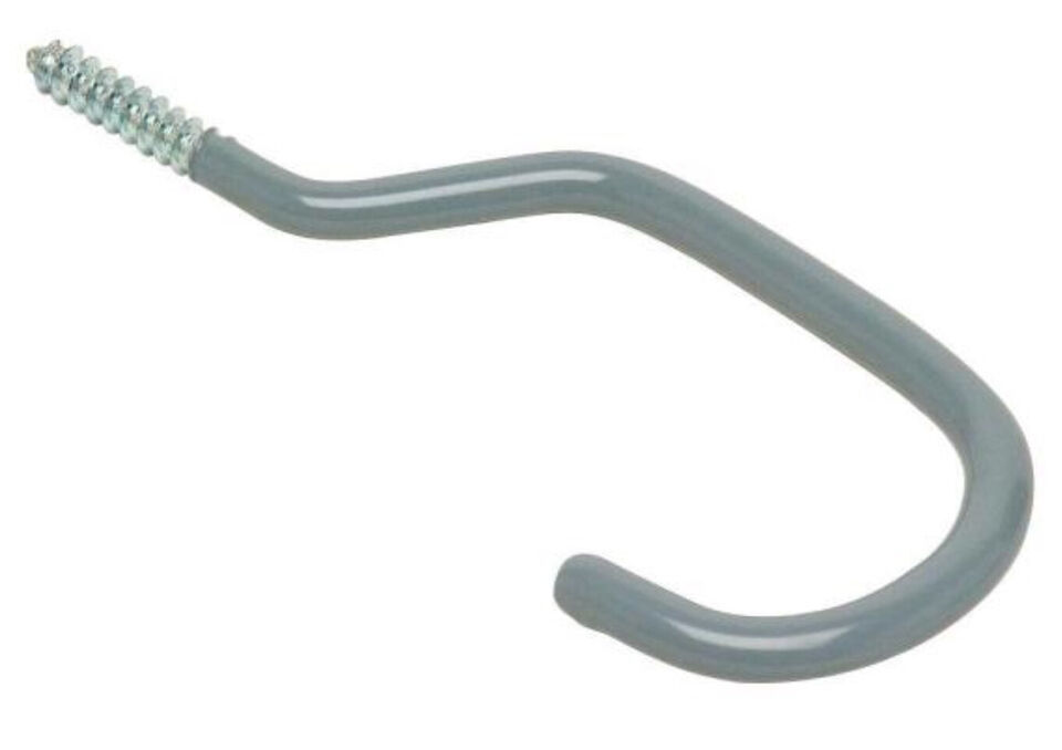 Screw-in Steel Bicycle Hook with Vinyl Coating 25 lbs, 1 Hook - $2.99