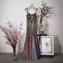 David&#39;s Bridal,  Night Studio brand, women&#39;s size 4, Silver, metallic pink... - £159.87 GBP