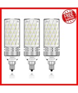 Energy-Efficient 16W E12 LED Chandelier Bulbs - 120W Equivalent, Pack of 3 - $515.67 MXN
