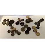 Big Lot of Antique BROWN Buttons - $14.25