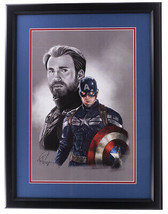 Captain America Il Avengers Cornice 13x19 Litografia Firmata Da Tony Santiago Pa - £77.77 GBP