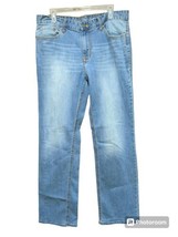 Calvin Klein Blue Jeans Mens 34x32     Waist Measured 36&quot;. Straight Leg See Pic. - £9.41 GBP