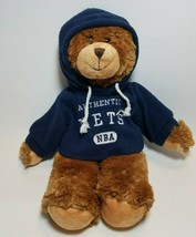 NBA Authentic New Jersey Nets Teddy Bear Plush Hoodie 14" Fan 2006 Stuffie - $9.85