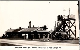 State College Pennsylvania Bald Eagle Lookout Uncle Tom&#39;s Cabin  Postcard A30 - £11.95 GBP