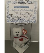 SUPER RARE Ty Beanie Baby Valentino Bear Original 4058 PVC Pellets Errors  - $170,354.12 MXN
