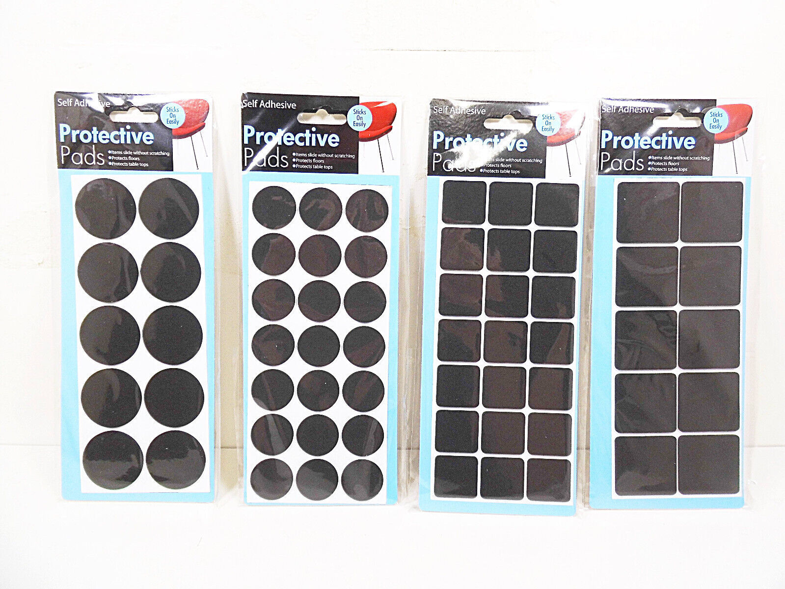 Self Adhesive Floor Protector Pads Furniture Table Leg Glides Sliders Sc... - $6.49