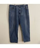 Wrangler Relaxed Fit Straight Jeans Men&#39;s Size 42X30 Blue 5-Pocket - $17.94 CAD
