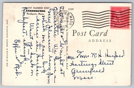 1954 Motif Number one Massachusetts Postcard seascape harbor - £4.65 GBP