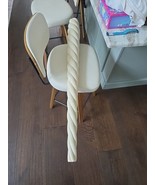 MCM Barley Twist Painted Wood Column Post 41&quot; x 3&quot; diameter Vintage soli... - $27.78 CAD
