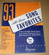 All Time Song Favorites Songbook Vintage 1950 Mills Music - $34.21 CAD
