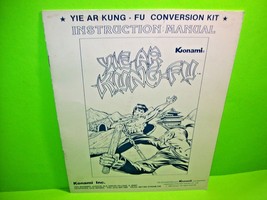 YIE AR KUNG-FU Original Video Arcade Game Instruction Manual Repair Serv... - £15.23 GBP
