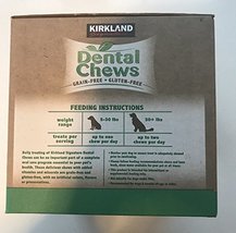 Kirkland Signature Dental Chews 72 Dog Treats, green - £34.79 GBP