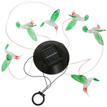 [Pack of 2] LED Solar Hummingbird Wind Chime Solar String Lights 6 LEDs Color... - £32.44 GBP