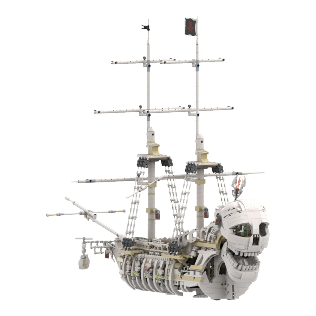 Authorized MOC-110420 The Terrifying Charon&#39;S Chest Pirate Ship Building Blocks - £314.70 GBP