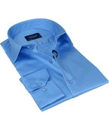 Men 100% Sateen Cotton Shirt Manschett Quesste Turkey Slim Fit 4010-05 M... - $67.23 CAD