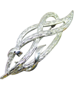 Vintage Coro Large Brooch 3&quot; Women Fashion Open Work Abstract Design Sta... - £9.54 GBP