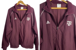 Texas A&amp;M Windbreaker Jacket Size L Mens Full Zip Vintage Y2K Mesh Lined - $55.74