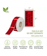 6 Rolls 1&quot; x 2&quot; THIS IS A SET DO NOT SEPARATE Sticker Warning Labels 3000 - $21.70 CAD